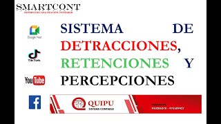 CURSO DE DETRACCIONES PERCEPCIONES Y RETENCIONES [upl. by Nila]