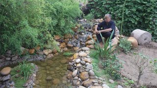 The full version of the stream fish pond in Grandpa A Mus small courtyard is presented This proje [upl. by Lorant]