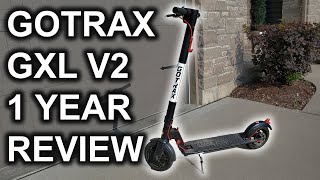 GoTrax GXL V2 Scooter  One Year Review [upl. by Anevad]