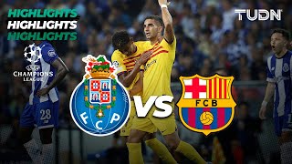 Porto vs Barcelona  HIGHLIGHTS  UEFA Champions League 202324  TUDN [upl. by Goody]