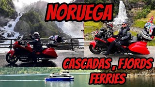 Salimos de Roldal hasta Jostedalsbreen National Park Cascadas Fiordos  ferries y camping [upl. by Ajit428]