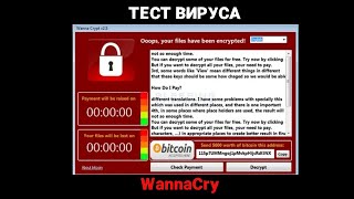 Вирус WannaCry  Тест вируса WannaCry на виртуальной машине [upl. by Dj]