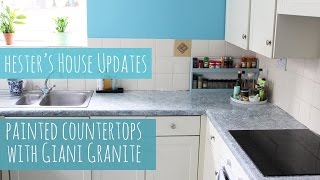 Painted kitchen counters with Giani Granite Hesters House Updates [upl. by Mauro]