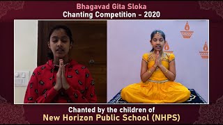 Bhagavad Gita Sloka Chanting Competition  Values Plus [upl. by Callida]