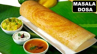 How To Make Crispy MASALA DOSA South Indian Style मसाला डोसा  Breakfast Recipe  CookWithNisha [upl. by Rednasela23]