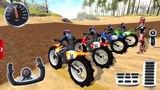 Black De Motos  US Motocross 5 Mega Ramp Mud Race Forest Motorbike 3D  IOS FHD Android Gameplay [upl. by Zaccaria]