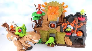 Dinosaurs Castle Toy Playset Learn Learning Dinosaurs T rex for kids Toy TRex Attack Battle Toy [upl. by Giacamo]