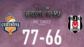 Özet Çukurova Basketbol  Beşiktaş  Kadınlar Türkiye Kupası Çeyrek Final [upl. by Nylhsoj]