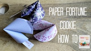 Easy Paper Fortune Cookies Tutorial DIY [upl. by Priscilla]