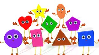 Learn Shapes Song  Colors Vehicles Fruits Vegetables and Shapes Songs amp Rhymes for Children [upl. by Frolick200]