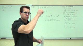 Intermediate Algebra Lecture 101 An Introduction to Radicals Roots and Radical Functions [upl. by Aketahs]