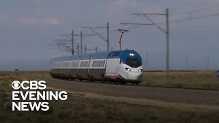 Amtrak tests new faster trains [upl. by Hayidan]