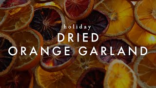 How to Make Dried Orange amp Blood Orange Garlands An Easy Christmas Decor Tutorial [upl. by Cicily]