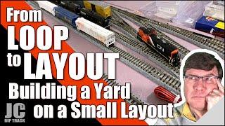 Model Railroad for Beginners  From Loop to Layout  Building a Yard on a Small Layout [upl. by Finzer125]