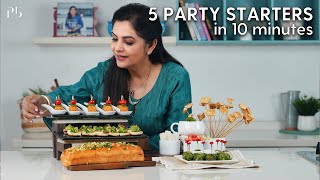 5 Party Starters in 10 Minutes I 5 पार्टी स्टार्टज़ I Pankaj Bhadouria [upl. by Ais569]