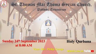 Holy Qurbana Live  St Thomas Mar Thoma Syrian Church  Pattoor Trivandrum [upl. by Bender]