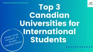 Top 3 Universities in Canada [upl. by Ased101]