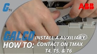 Installing an Auxiliary Contact in an ABB TMAX T4 T5 and T6 Enclosed Circuit Breaker [upl. by Damita]