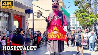 Cercavila Gegants  Festa Major del Centre de Hospitalet de Llobregat 2024 Barcelona 4K 60ftps [upl. by Harwilll]