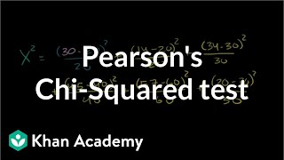 Pearsons chi square test goodness of fit  Probability and Statistics  Khan Academy [upl. by Halilahk]