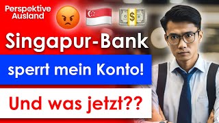 SingapurBank friert Konto ein wegen fehlendem Steuernachweis Was nun [upl. by Kosaka]