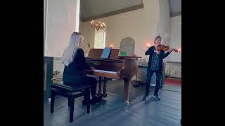 Brudemarsj fra Lødingen med piano og fiolin Wedding march [upl. by Adnol]