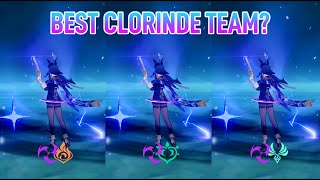 BEST TEAM FOR CLORINDE Aggravate VS Overload VS Hypercarry  Genshin Impact [upl. by Gnidleif]