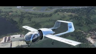 Microsoft Flight Simulator 2020 EA7 Edgley Optica test flight [upl. by Otrebor]