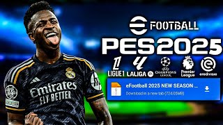 NEW EFOOTBALL 2025 PPSSPP CAMERA PS5 NEW KITS 2425 REAL FACES amp LATEST TRANSFERS [upl. by Hartzell777]