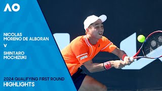 Nicolas Moreno De Alboran v Shintaro Mochizuki Highlights  Australian Open 2024 Qualifying [upl. by Nodnyl451]