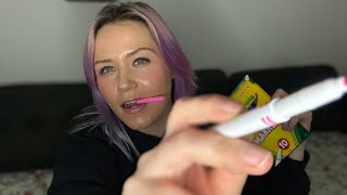 ASMR Writing on your Face with Markers FR EN [upl. by Sorensen]