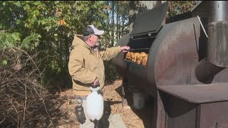 American Legion preparing Thanksgiving meals [upl. by Eatnahc696]