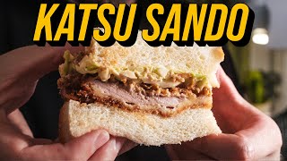 Sandwich japonais au porc pané 🇯🇵🥪 KATSU SANDO [upl. by Sirahc]