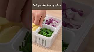 Refrigerator Storage Boxshortsfeed shortsvideo kitchen kitchentools [upl. by Ardnad]