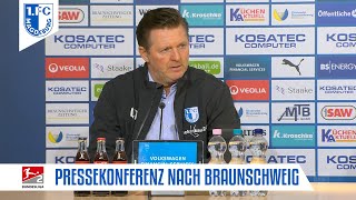 Pressekonferenz nach dem Auswärtsspiel bei Eintracht Braunschweig [upl. by Bierman]