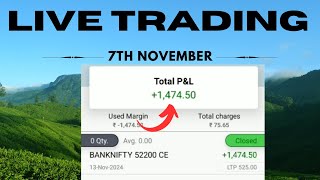 7th November Live Intraday Trading in Telugu Top Strategies amp RealTime Tips for Beginners [upl. by Tigges]