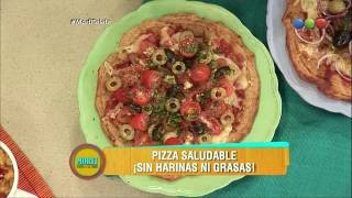 Receta Pizza de garbanzos  Morfi [upl. by Ecnarretal519]