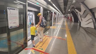 M7 Mecidiyeköy Mahmutbey Metro Hattı Seyehat Turu [upl. by Nonaihr]