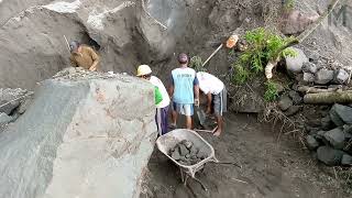 Apparently it rained heavily last night causing a landslide that buried the mine track [upl. by Adnorat]