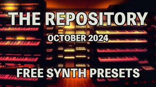 The Repository  October 2024 Free Monthly Synth Presets For Arturia Pigments [upl. by Tomasina]