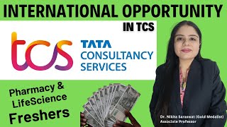 International Pharma Jobs at TCS for Pharmacy amp Life Science Freshers  TCS abroad jobs for BPharm [upl. by Vicki773]