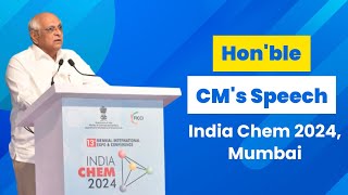 Honble CMs Speech India Chem 2024 Mumbai [upl. by Ydnec]