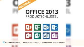 Microsoft Office 2013 Professional Plus 3264 Bit  Produktschlüssel Key [upl. by Isolda]