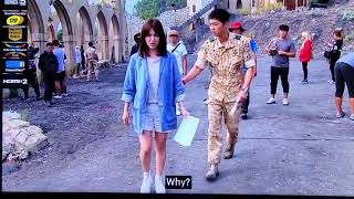 Descendants of the Sun behind the scene BTS Song Joong Ki teases Song Hye Kyo ENG SUB [upl. by Ennagrom]