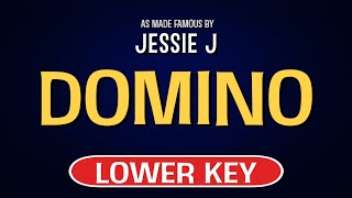 Jessie J  Domino  Karaoke Lower Key [upl. by Nahttam227]