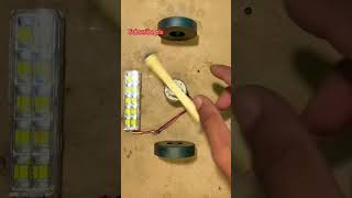 DC Motor Free Energy Generator  Real Test to Power Light shorts diy science [upl. by Etteloc]