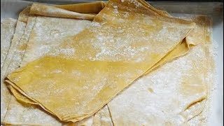 Homemade lasagna sheets recipe  lasagna sheets at home  simple 3 ingredient lasagna sheets recipe [upl. by Connel]