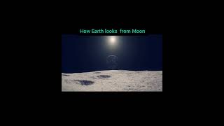 How Earth looks from Moon Earth Moon scientificknowledge [upl. by Zetnauq]