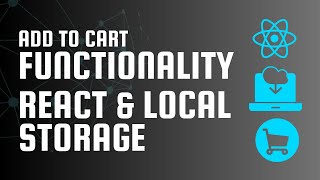 React localStorage  Add To Cart Functionality [upl. by Adnotal815]