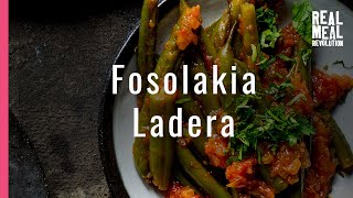 Low Carb Cooking  Fasolakia Ladera Recipe [upl. by Eggett]